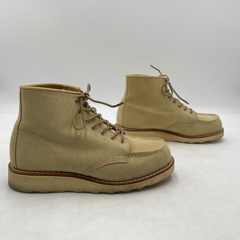 【中古品】【レディース】 RED WING レッドウィング 6-INCH CLASSIC MOC 3328 6インチ クラシック モック ブーツ 靴 167-260924-yo-09-teih サイズ：25cm カラー：ベージュ 万代Net店