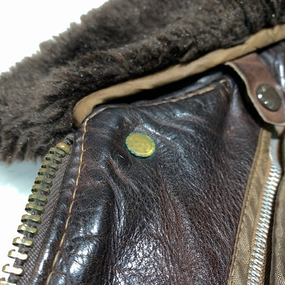 【現状渡し品】【メンズ】 Schott ショット FLIGHT LEATHER JACKET 184SM フライト レザー ジャケット アウター A-2 G-1 145-260920-ko-13-teih サイズ：40 カラー：ブラウン 万代Net店