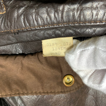 【現状渡し品】【メンズ】 Schott ショット FLIGHT LEATHER JACKET 184SM フライト レザー ジャケット アウター A-2 G-1 145-260920-ko-13-teih サイズ：40 カラー：ブラウン 万代Net店