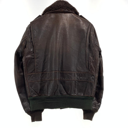 【現状渡し品】【メンズ】 Schott ショット FLIGHT LEATHER JACKET 184SM フライト レザー ジャケット アウター A-2 G-1 145-260920-ko-13-teih サイズ：40 カラー：ブラウン 万代Net店