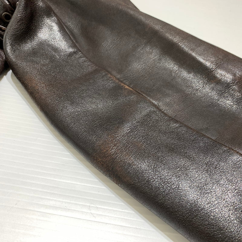 【現状渡し品】【メンズ】 Schott ショット FLIGHT LEATHER JACKET 184SM フライト レザー ジャケット アウター A-2 G-1 145-260920-ko-13-teih サイズ：40 カラー：ブラウン 万代Net店