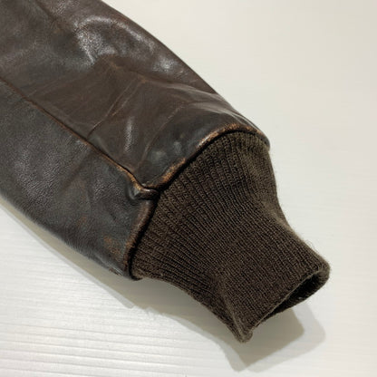 【現状渡し品】【メンズ】 Schott ショット FLIGHT LEATHER JACKET 184SM フライト レザー ジャケット アウター A-2 G-1 145-260920-ko-13-teih サイズ：40 カラー：ブラウン 万代Net店
