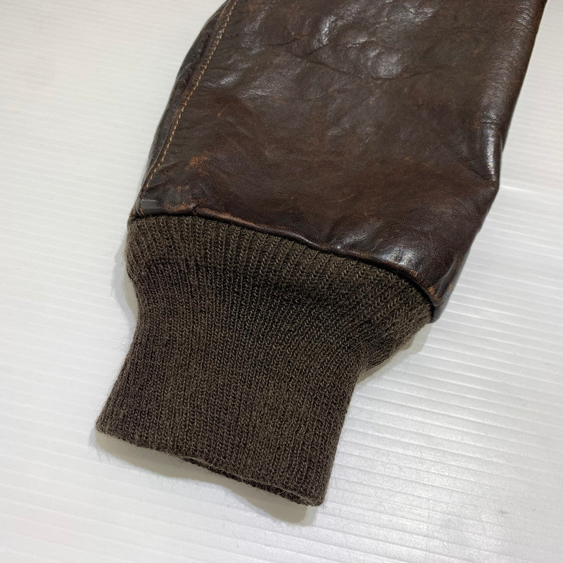 【現状渡し品】【メンズ】 Schott ショット FLIGHT LEATHER JACKET 184SM フライト レザー ジャケット アウター A-2 G-1 145-260920-ko-13-teih サイズ：40 カラー：ブラウン 万代Net店