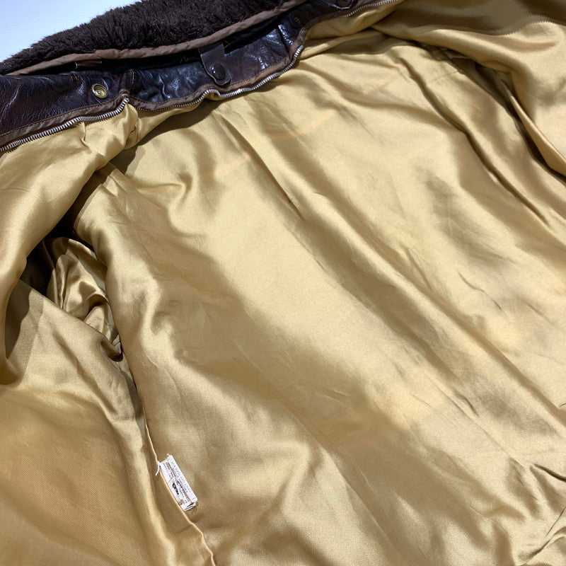 【現状渡し品】【メンズ】 Schott ショット FLIGHT LEATHER JACKET 184SM フライト レザー ジャケット アウター A-2 G-1 145-260920-ko-13-teih サイズ：40 カラー：ブラウン 万代Net店