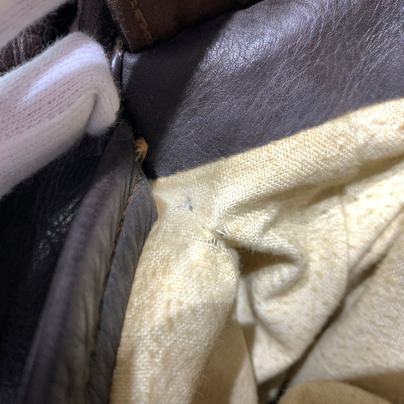 【現状渡し品】【メンズ】 Schott ショット FLIGHT LEATHER JACKET 184SM フライト レザー ジャケット アウター A-2 G-1 145-260920-ko-13-teih サイズ：40 カラー：ブラウン 万代Net店