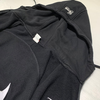 【中古品】【メンズ】 Supreme シュプリーム × NIKE ナイキ 別注 コラボ ZIP UP HOODED SWEATSHIRT HF9633-010 ジップアップ フーディ スウェットシャツ トップス ジップアップパーカー 149-260920-ko-07-teih サイズ：M カラー：ブラック 万代Net店
