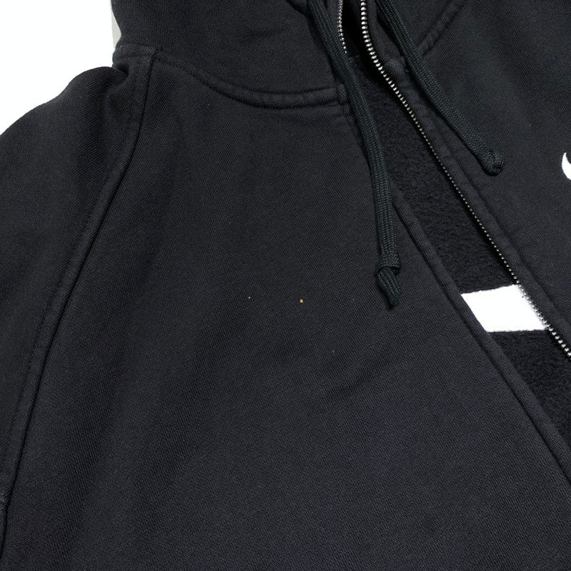 【中古品】【メンズ】 Supreme シュプリーム × NIKE ナイキ 別注 コラボ ZIP UP HOODED SWEATSHIRT HF9633-010 ジップアップ フーディ スウェットシャツ トップス ジップアップパーカー 149-260920-ko-07-teih サイズ：M カラー：ブラック 万代Net店