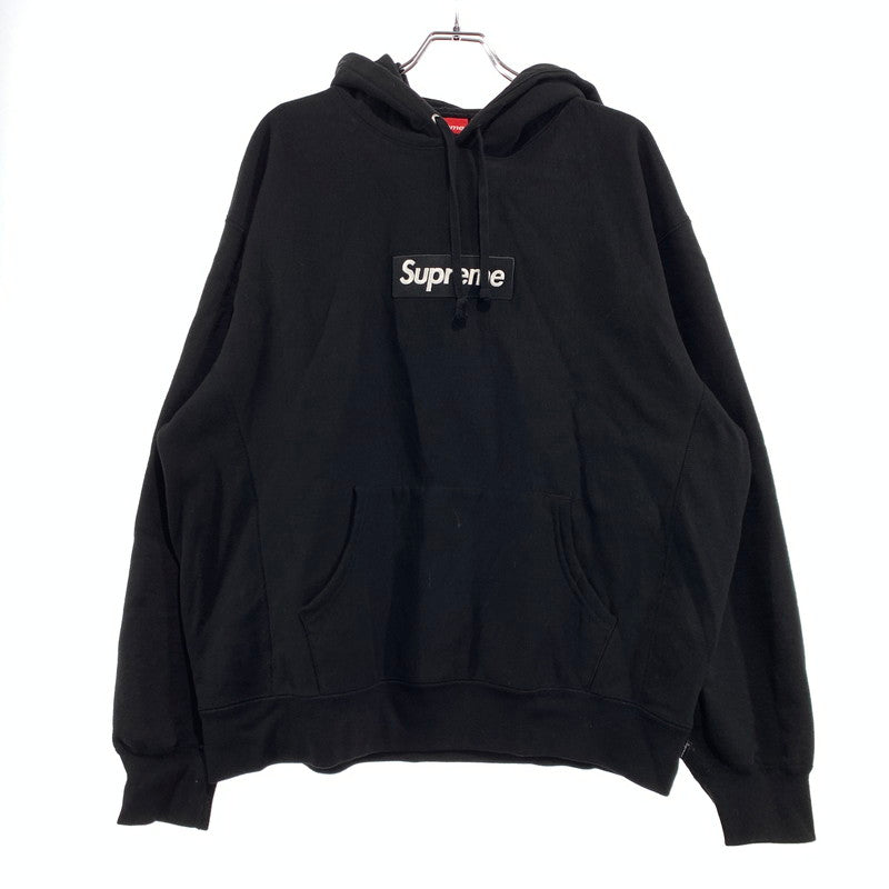 【中古品】【メンズ】 Supreme シュプリーム BOX LOGO HOODED SWEATSHIRT ボックス ロゴ フーディ スウェットシャツ トップス プルオーバーパーカー 149-260920-ko-08-teih サイズ：L カラー：ブラック 万代Net店