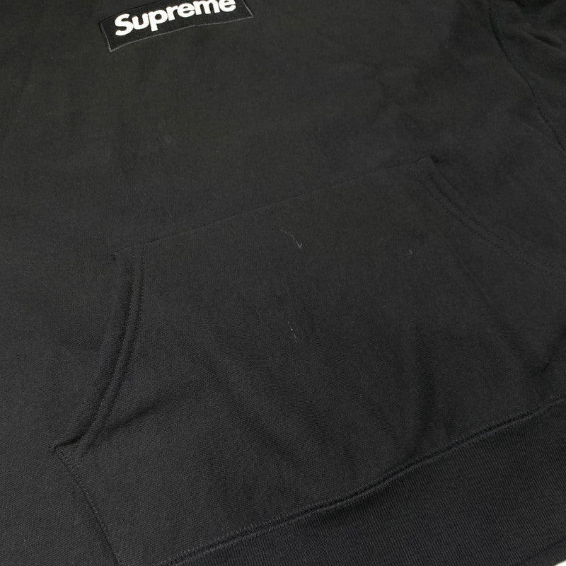 【中古品】【メンズ】 Supreme シュプリーム BOX LOGO HOODED SWEATSHIRT ボックス ロゴ フーディ スウェットシャツ トップス プルオーバーパーカー 149-260920-ko-08-teih サイズ：L カラー：ブラック 万代Net店