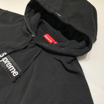 【中古品】【メンズ】 Supreme シュプリーム BOX LOGO HOODED SWEATSHIRT ボックス ロゴ フーディ スウェットシャツ トップス プルオーバーパーカー 149-260920-ko-08-teih サイズ：L カラー：ブラック 万代Net店