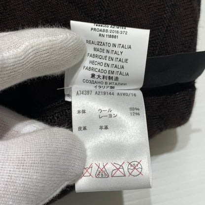 【中古品】【メンズ】 GIANNI VERSACE ジャンニ・ヴェルサーチ KNIT BLOUSON ニット ブルゾン ライトアウター フルジップジャケット 141-260920-ko-15-teih サイズ：48 カラー：総柄 万代Net店