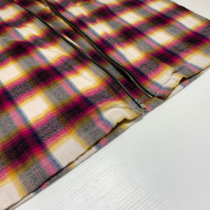 【中古品】【メンズ】 Supreme シュプリーム SHADOW PLAID FLANNEL ZIP UP SHIRT シャドープレイド フランネル ジップアップシャツ 長袖 トップス ネルシャツ 149-260920-ko-17-teih サイズ：L カラー：チェック 万代Net店