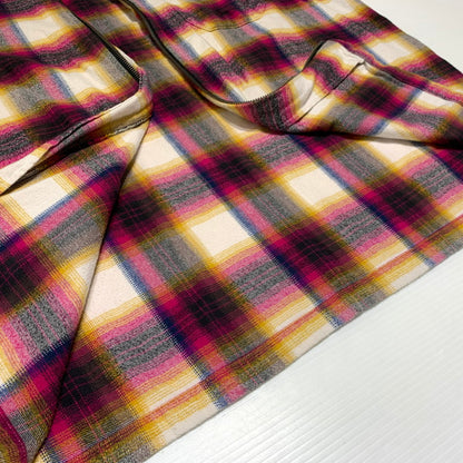 【中古品】【メンズ】 Supreme シュプリーム SHADOW PLAID FLANNEL ZIP UP SHIRT シャドープレイド フランネル ジップアップシャツ 長袖 トップス ネルシャツ 149-260920-ko-17-teih サイズ：L カラー：チェック 万代Net店