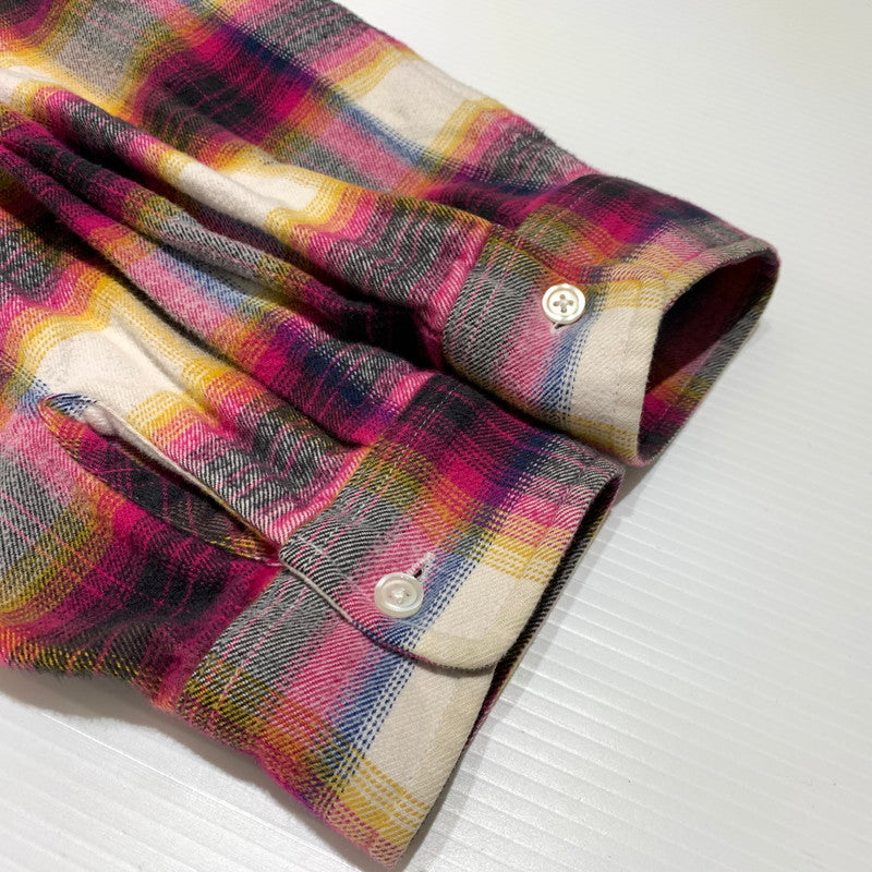【中古品】【メンズ】 Supreme シュプリーム SHADOW PLAID FLANNEL ZIP UP SHIRT シャドープレイド フランネル ジップアップシャツ 長袖 トップス ネルシャツ 149-260920-ko-17-teih サイズ：L カラー：チェック 万代Net店