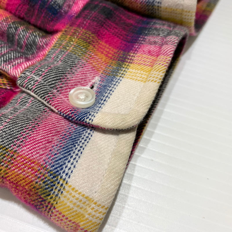 【中古品】【メンズ】 Supreme シュプリーム SHADOW PLAID FLANNEL ZIP UP SHIRT シャドープレイド フランネル ジップアップシャツ 長袖 トップス ネルシャツ 149-260920-ko-17-teih サイズ：L カラー：チェック 万代Net店