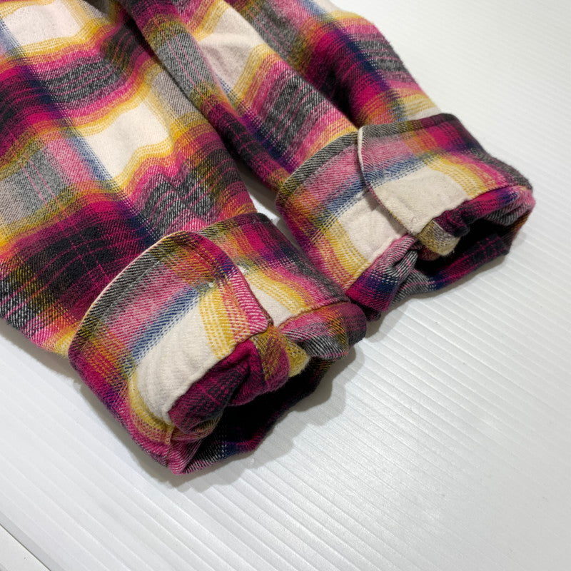 【中古品】【メンズ】 Supreme シュプリーム SHADOW PLAID FLANNEL ZIP UP SHIRT シャドープレイド フランネル ジップアップシャツ 長袖 トップス ネルシャツ 149-260920-ko-17-teih サイズ：L カラー：チェック 万代Net店