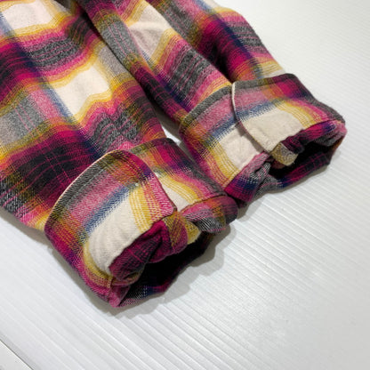 【中古品】【メンズ】 Supreme シュプリーム SHADOW PLAID FLANNEL ZIP UP SHIRT シャドープレイド フランネル ジップアップシャツ 長袖 トップス ネルシャツ 149-260920-ko-17-teih サイズ：L カラー：チェック 万代Net店