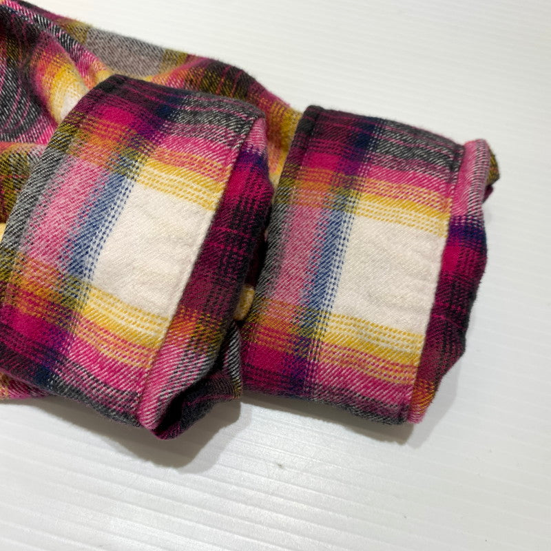 【中古品】【メンズ】 Supreme シュプリーム SHADOW PLAID FLANNEL ZIP UP SHIRT シャドープレイド フランネル ジップアップシャツ 長袖 トップス ネルシャツ 149-260920-ko-17-teih サイズ：L カラー：チェック 万代Net店