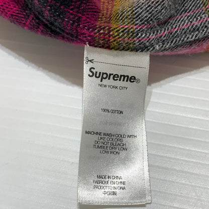 【中古品】【メンズ】 Supreme シュプリーム SHADOW PLAID FLANNEL ZIP UP SHIRT シャドープレイド フランネル ジップアップシャツ 長袖 トップス ネルシャツ 149-260920-ko-17-teih サイズ：L カラー：チェック 万代Net店
