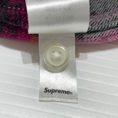 【中古品】【メンズ】 Supreme シュプリーム SHADOW PLAID FLANNEL ZIP UP SHIRT シャドープレイド フランネル ジップアップシャツ 長袖 トップス ネルシャツ 149-260920-ko-17-teih サイズ：L カラー：チェック 万代Net店