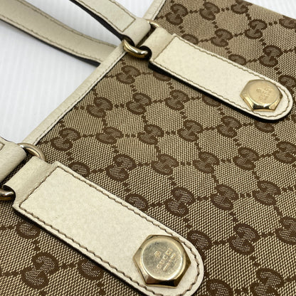 【中古品】【メンズ】 GUCCI グッチ CAMPUS MINI TOTE BAG 153361 203998 キャンパス ミニトートバッグ カバン GG 188-260922-sa-21-teih カラー：ベージュ系 万代Net店