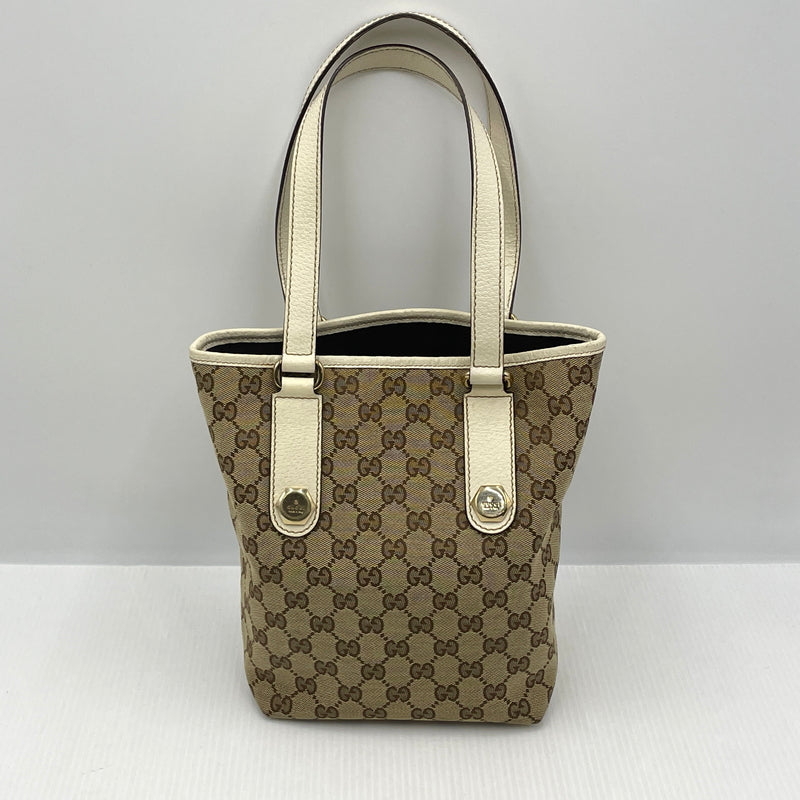【中古品】【メンズ】 GUCCI グッチ CAMPUS MINI TOTE BAG 153361 203998 キャンパス ミニトートバッグ カバン GG 188-260922-sa-21-teih カラー：ベージュ系 万代Net店