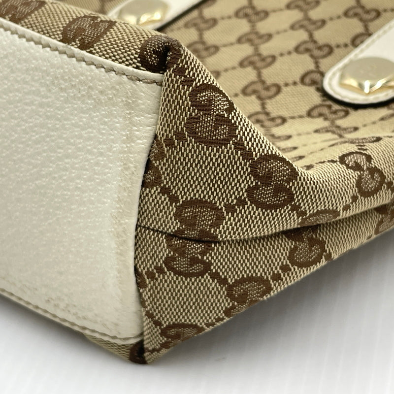 【中古品】【メンズ】 GUCCI グッチ CAMPUS MINI TOTE BAG 153361 203998 キャンパス ミニトートバッグ カバン GG 188-260922-sa-21-teih カラー：ベージュ系 万代Net店
