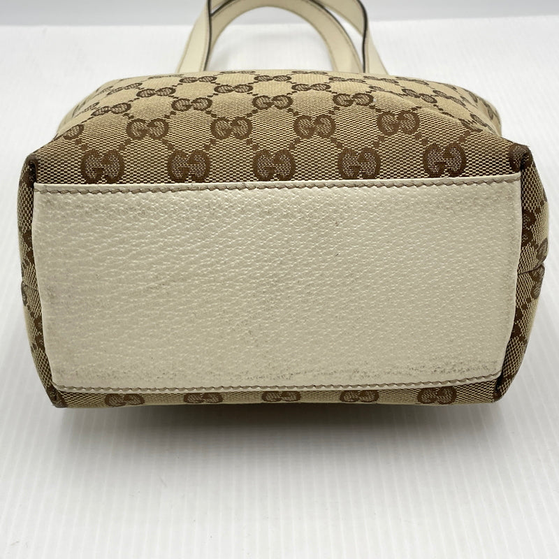 【中古品】【メンズ】 GUCCI グッチ CAMPUS MINI TOTE BAG 153361 203998 キャンパス ミニトートバッグ カバン GG 188-260922-sa-21-teih カラー：ベージュ系 万代Net店