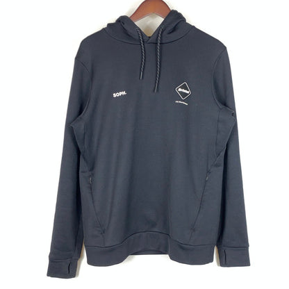 【中古品】【メンズ】 F.C.R.B エフ シー アール ビー STRETCH FLEECE HOODIE FCRB-252031 ストレッチ フリース フーディー 長袖 トップス 142-260922-sa-16-teih サイズ：S カラー：ブラック 万代Net店