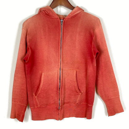 【現状渡し品】【メンズ】 HANES ヘインズ 60’s VINTAGE WIND SHIELD HOODIE 60年代 ヴィンテージ ウィンド シールド フーディ トップス ジップアップパーカー 145-260922-sa-13-teih サイズ：S カラー：レッド 万代Net店
