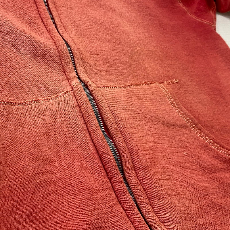 【現状渡し品】【メンズ】 HANES ヘインズ 60’s VINTAGE WIND SHIELD HOODIE 60年代 ヴィンテージ ウィンド シールド フーディ トップス ジップアップパーカー 145-260922-sa-13-teih サイズ：S カラー：レッド 万代Net店