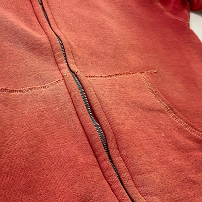 【現状渡し品】【メンズ】 HANES ヘインズ 60’s VINTAGE WIND SHIELD HOODIE 60年代 ヴィンテージ ウィンド シールド フーディ トップス ジップアップパーカー 145-260922-sa-13-teih サイズ：S カラー：レッド 万代Net店