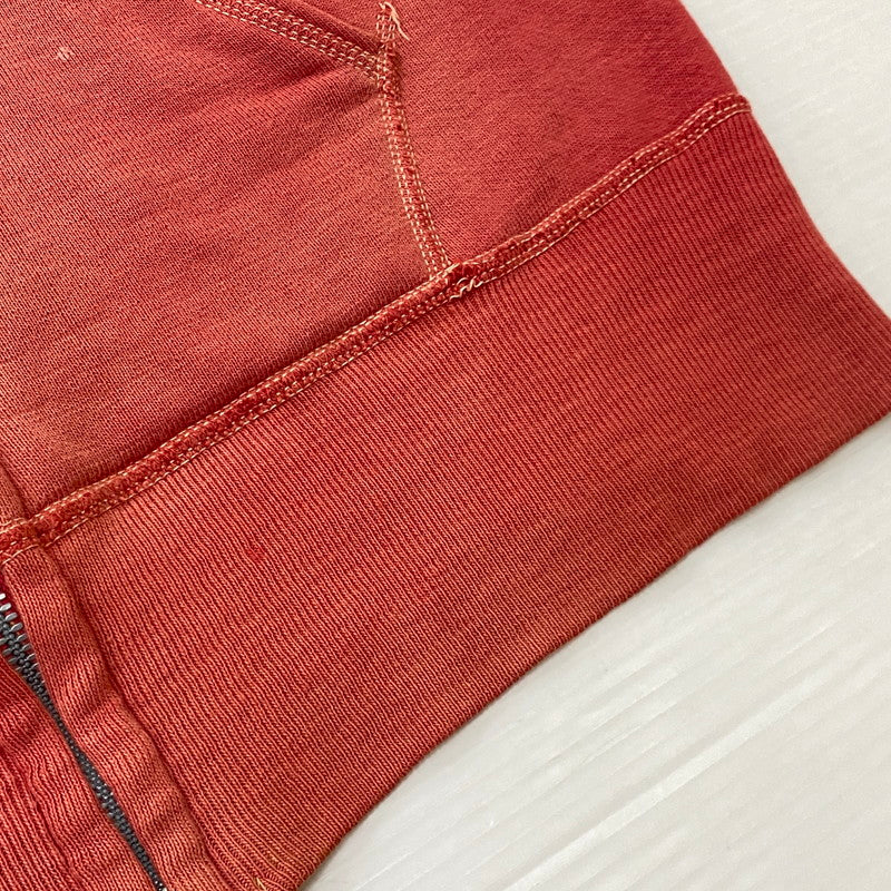 【現状渡し品】【メンズ】 HANES ヘインズ 60’s VINTAGE WIND SHIELD HOODIE 60年代 ヴィンテージ ウィンド シールド フーディ トップス ジップアップパーカー 145-260922-sa-13-teih サイズ：S カラー：レッド 万代Net店