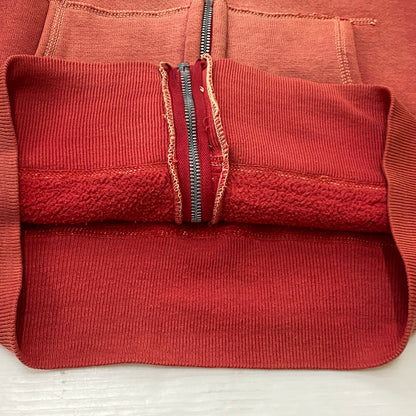 【現状渡し品】【メンズ】 HANES ヘインズ 60’s VINTAGE WIND SHIELD HOODIE 60年代 ヴィンテージ ウィンド シールド フーディ トップス ジップアップパーカー 145-260922-sa-13-teih サイズ：S カラー：レッド 万代Net店