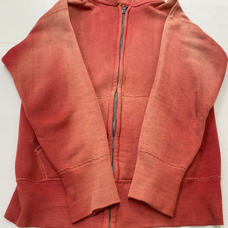 【現状渡し品】【メンズ】 HANES ヘインズ 60’s VINTAGE WIND SHIELD HOODIE 60年代 ヴィンテージ ウィンド シールド フーディ トップス ジップアップパーカー 145-260922-sa-13-teih サイズ：S カラー：レッド 万代Net店