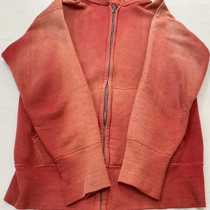 【現状渡し品】【メンズ】 HANES ヘインズ 60’s VINTAGE WIND SHIELD HOODIE 60年代 ヴィンテージ ウィンド シールド フーディ トップス ジップアップパーカー 145-260922-sa-13-teih サイズ：S カラー：レッド 万代Net店