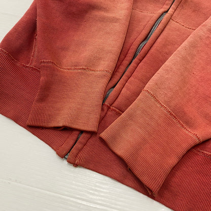 【現状渡し品】【メンズ】 HANES ヘインズ 60’s VINTAGE WIND SHIELD HOODIE 60年代 ヴィンテージ ウィンド シールド フーディ トップス ジップアップパーカー 145-260922-sa-13-teih サイズ：S カラー：レッド 万代Net店