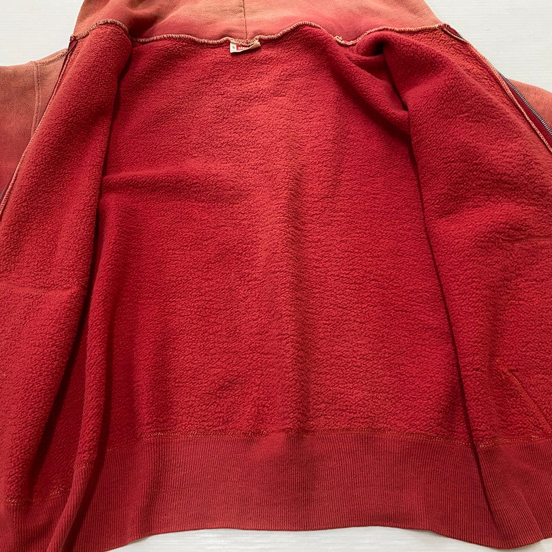 【現状渡し品】【メンズ】 HANES ヘインズ 60’s VINTAGE WIND SHIELD HOODIE 60年代 ヴィンテージ ウィンド シールド フーディ トップス ジップアップパーカー 145-260922-sa-13-teih サイズ：S カラー：レッド 万代Net店
