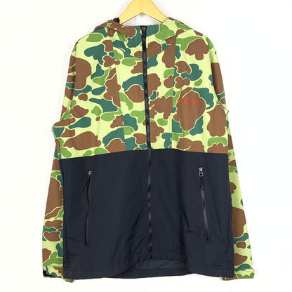 【中古品】【メンズ】 COLUMBIA コロンビア × ATMOS アトモス 別注コラボ NYLON MOUTAIN PARKER PM3167 ナイロン マウンテン パーカー アウター 144-260922-sa-07-teih サイズ：XL カラー：カモ柄 万代Net店