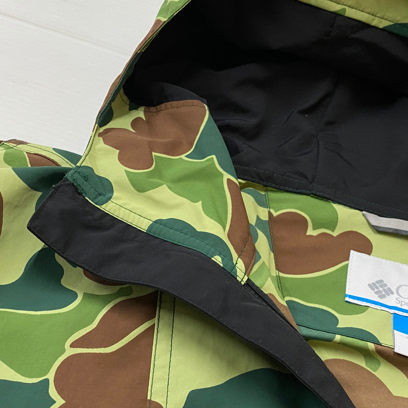 【中古品】【メンズ】 COLUMBIA コロンビア × ATMOS アトモス 別注コラボ NYLON MOUTAIN PARKER PM3167 ナイロン マウンテン パーカー アウター 144-260922-sa-07-teih サイズ：XL カラー：カモ柄 万代Net店