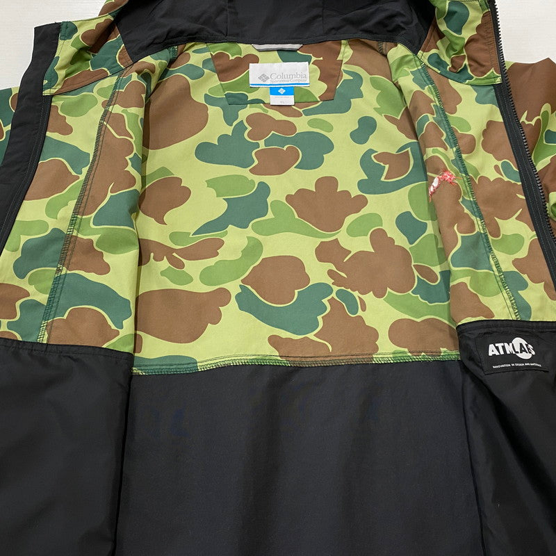 【中古品】【メンズ】 COLUMBIA コロンビア × ATMOS アトモス 別注コラボ NYLON MOUTAIN PARKER PM3167 ナイロン マウンテン パーカー アウター 144-260922-sa-07-teih サイズ：XL カラー：カモ柄 万代Net店