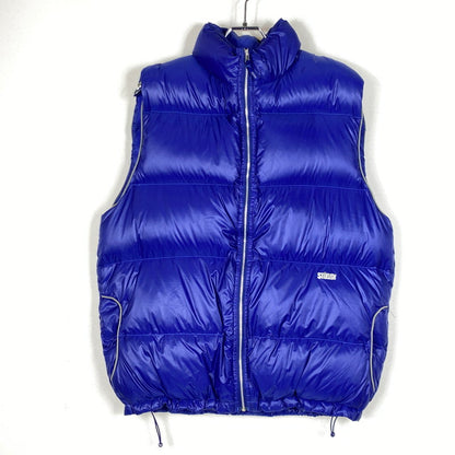 【中古品】【メンズ】 STUSSY ステューシー 90’s GEAR NYLON DOWN VEST 90年代 ギア ナイロン ダウン ベスト アウター 142-260922-sa-17-teih サイズ：L カラー：ブルー 万代Net店
