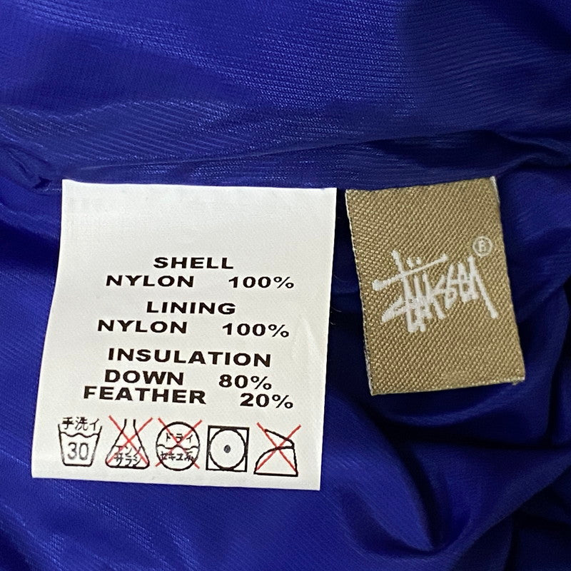 【中古品】【メンズ】 STUSSY ステューシー 90’s GEAR NYLON DOWN VEST 90年代 ギア ナイロン ダウン ベスト アウター 142-260922-sa-17-teih サイズ：L カラー：ブルー 万代Net店