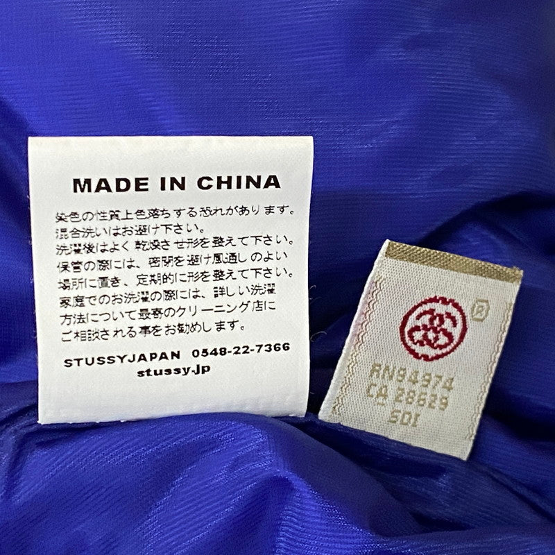 【中古品】【メンズ】 STUSSY ステューシー 90’s GEAR NYLON DOWN VEST 90年代 ギア ナイロン ダウン ベスト アウター 142-260922-sa-17-teih サイズ：L カラー：ブルー 万代Net店
