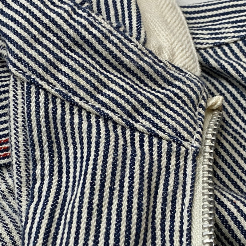 【中古品】【メンズ】 STUSSY ステューシー HICKORY STRIPE ZIP UP HOODIE ヒッコリー ストライプ ジップ アップ フーディ 長袖 142-260922-sa-04-teih サイズ：XL カラー：ストライプ 万代Net店