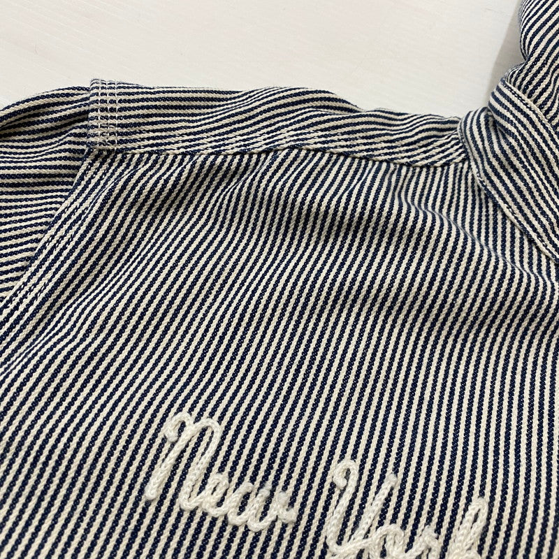 【中古品】【メンズ】 STUSSY ステューシー HICKORY STRIPE ZIP UP HOODIE ヒッコリー ストライプ ジップ アップ フーディ 長袖 142-260922-sa-04-teih サイズ：XL カラー：ストライプ 万代Net店