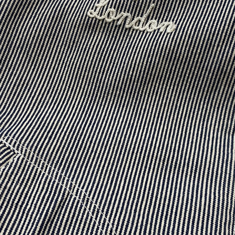 【中古品】【メンズ】 STUSSY ステューシー HICKORY STRIPE ZIP UP HOODIE ヒッコリー ストライプ ジップ アップ フーディ 長袖 142-260922-sa-04-teih サイズ：XL カラー：ストライプ 万代Net店
