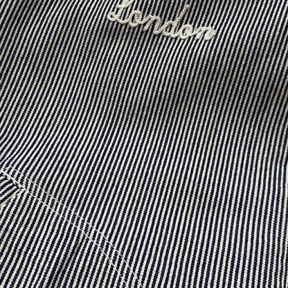 【中古品】【メンズ】 STUSSY ステューシー HICKORY STRIPE ZIP UP HOODIE ヒッコリー ストライプ ジップ アップ フーディ 長袖 142-260922-sa-04-teih サイズ：XL カラー：ストライプ 万代Net店