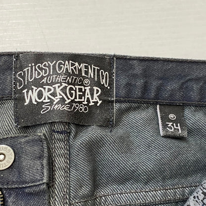 【中古品】【メンズ】 STUSSY ステューシー WORK GEAR 90’s DENIM PANT ワーク ギア 90年代 デニム パンツ ジーンズ 153-260922-sa-20-teih サイズ：34 カラー：ブラック 万代Net店