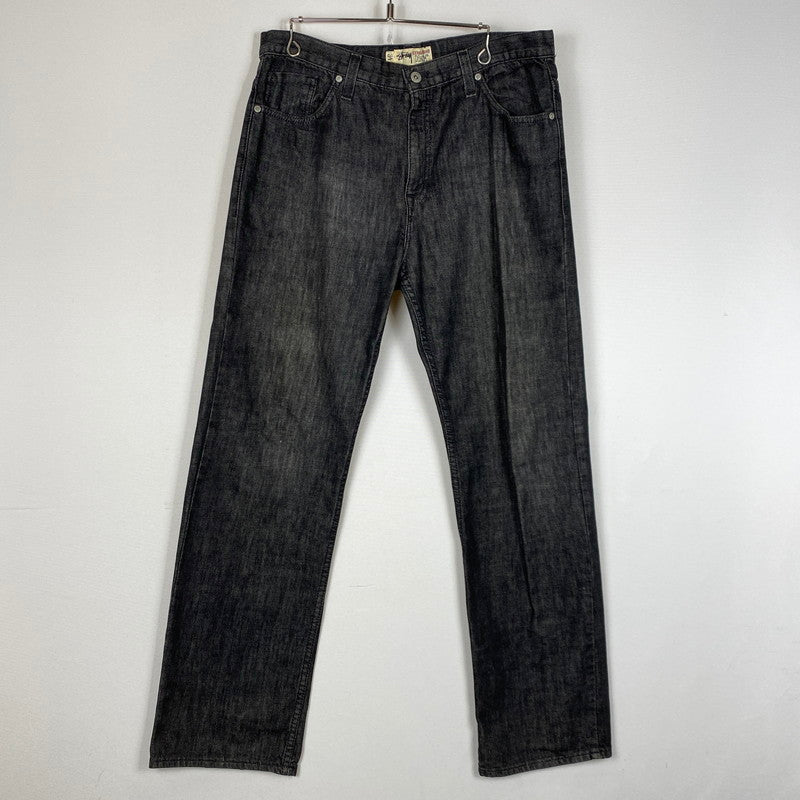 【中古品】【メンズ】 STUSSY ステューシー WORK GEAR 90’s DENIM PANT ワーク ギア 90年代 デニム パンツ ボトムス ジーンズ 153-260922-sa-19-teih サイズ：34/31 カラー：ブラック 万代Net店